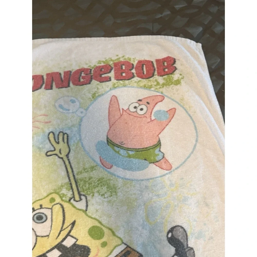 Spongebob Vintage Beach Towel Franco 2002 Patrick Squarepants Nickelodeon